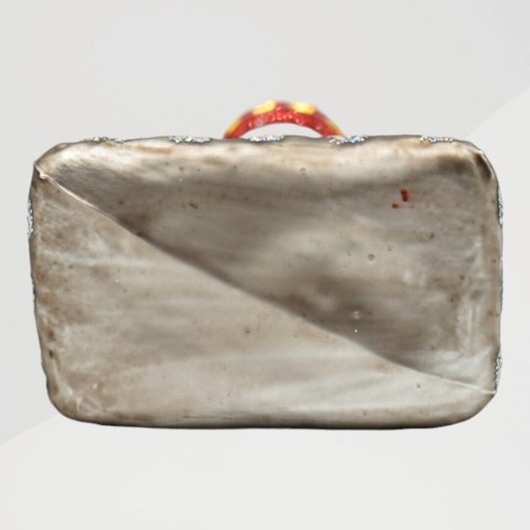 Old World Christmas OWC Lighthouse Ornament 2001 Blown Glass w/ Charm - Picture 6 of 6